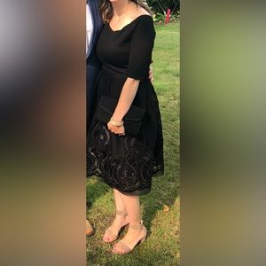 Chelsea Brand from Honey Black Embroidered Dress S/M